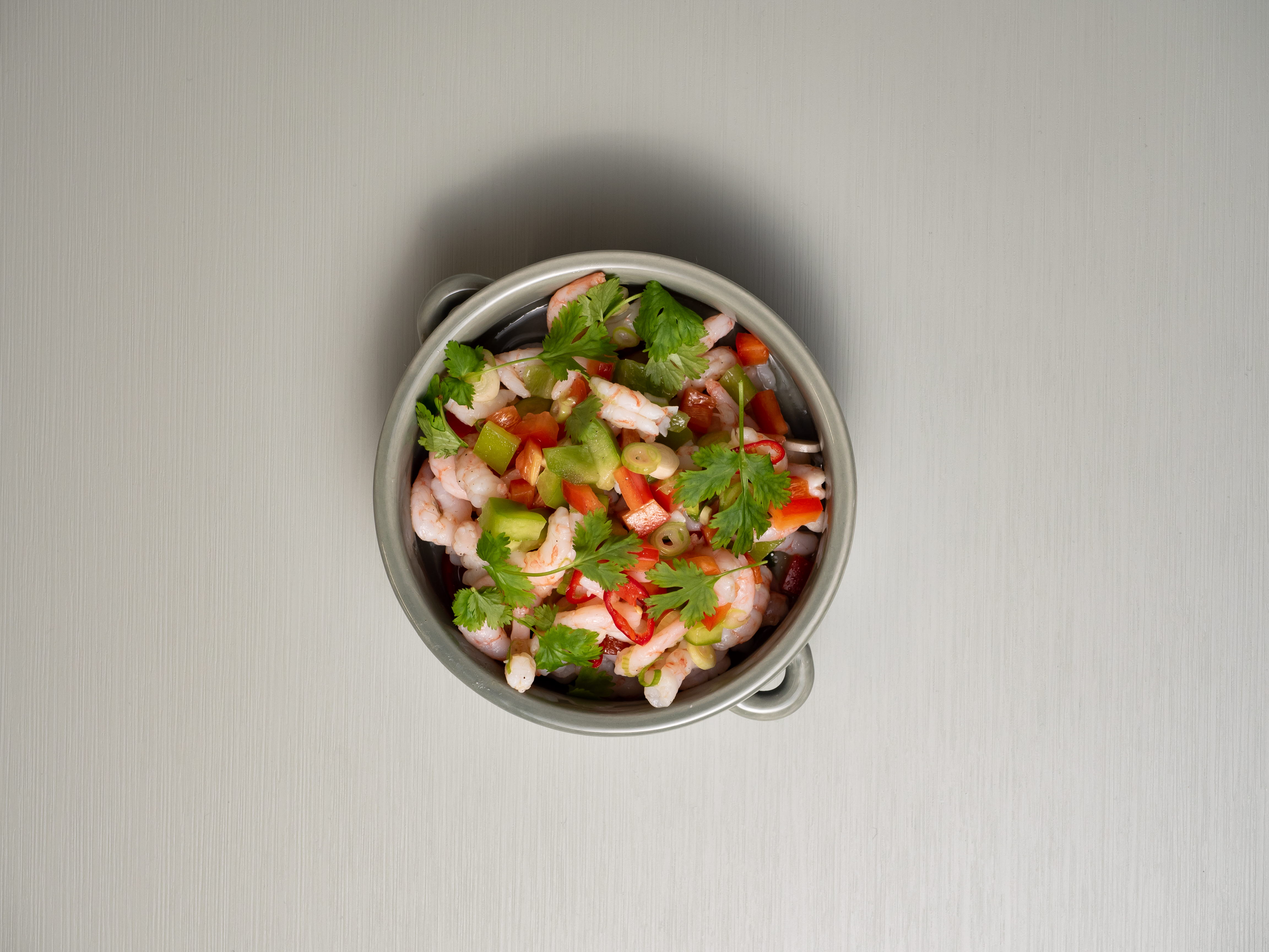 Ceviche-inspirert rett med reker