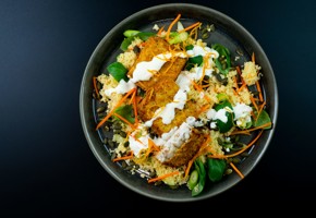 Sprø Torsk med couscous og appelsinrømme
