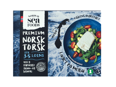 Forpakning av Premium Norsk torsk