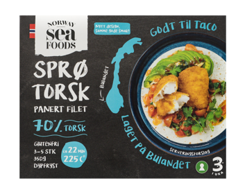 Sprø torsk forpakning