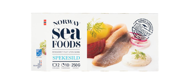 Spekesild forpakning